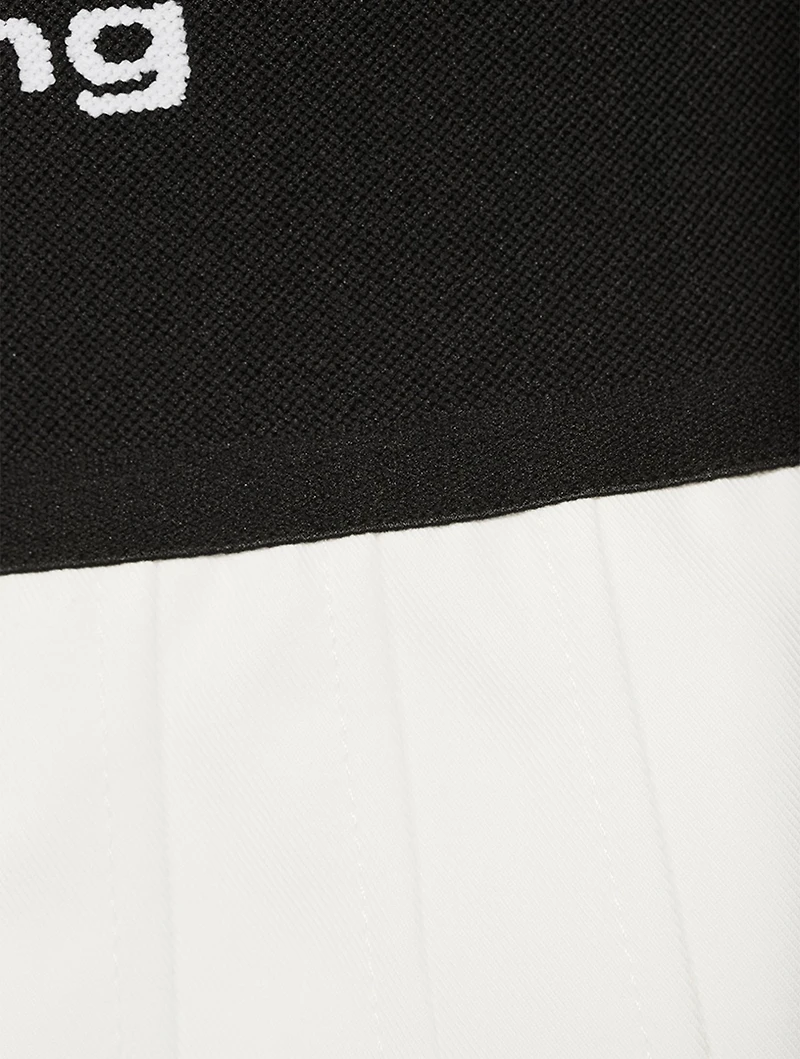 Logo-Elastic Mini Skirt