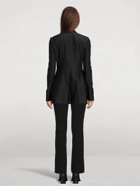 Leather Shirt With Boning