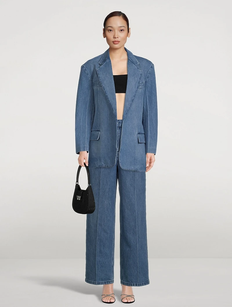 Boxy Denim Blazer