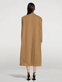 Oversized Denim Long Coat