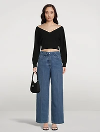 Raver Belted Wide-Leg Jeans