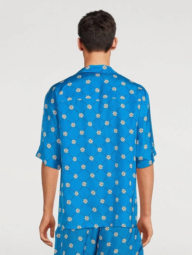 Viscose Toile Bowling Shirt Marnigram Print