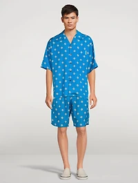 Viscose Toile Bowling Shirt Marnigram Print