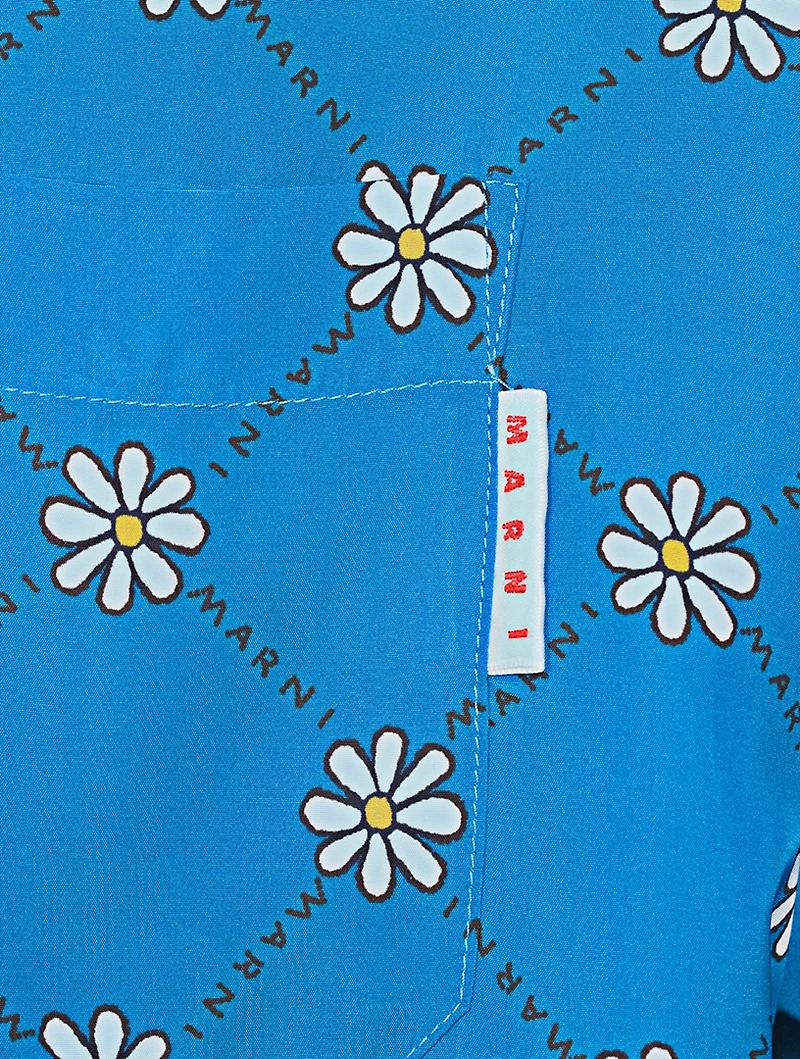 Viscose Toile Bowling Shirt Marnigram Print