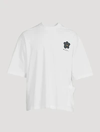 Jersey Crewneck T-Shirt Daisy Print