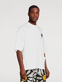 Jersey Crewneck T-Shirt Daisy Print