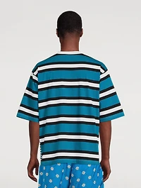 Cotton Jersey T-Shirt Striped Print