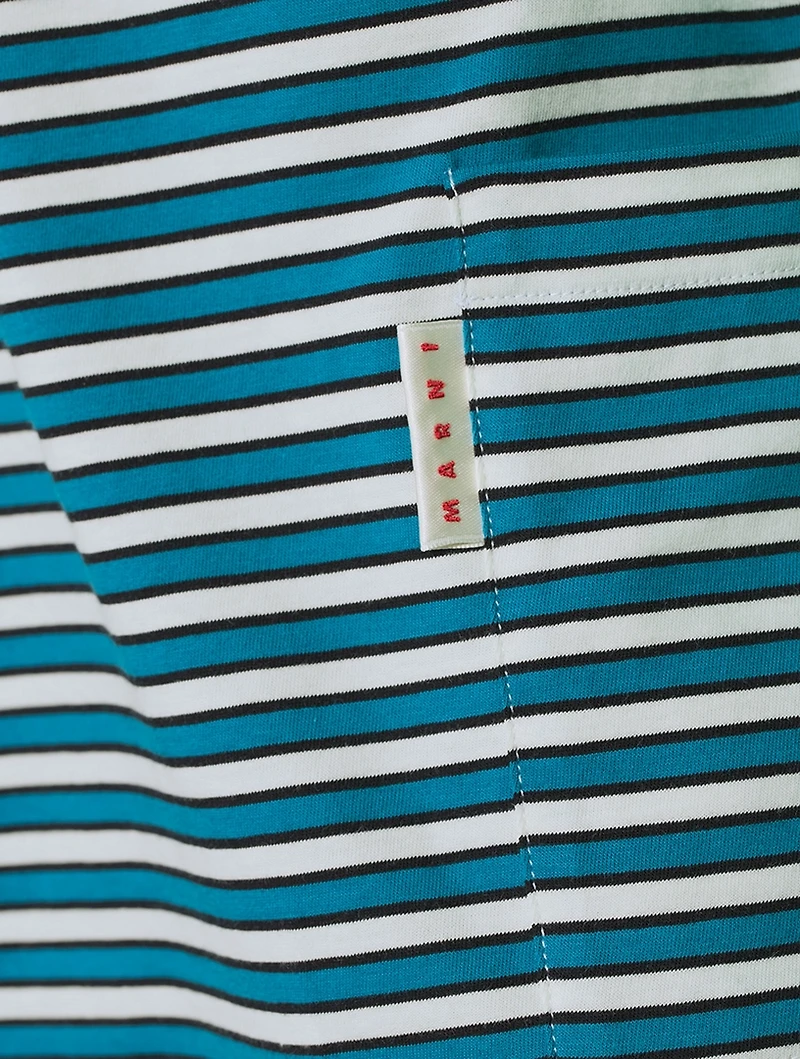 Cotton Jersey T-Shirt Striped Print