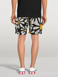 Poplin Bermuda Shorts Euphoria Print