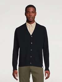 Adam Lambswool V-Neck Cardigan