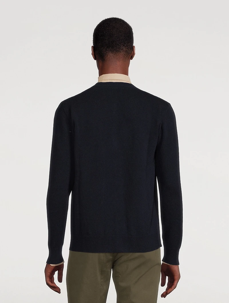 Adam Lambswool V-Neck Cardigan