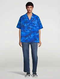 Short-Sleeve Shirt Camo Print