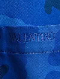 Cotton Overshirt Camo Print