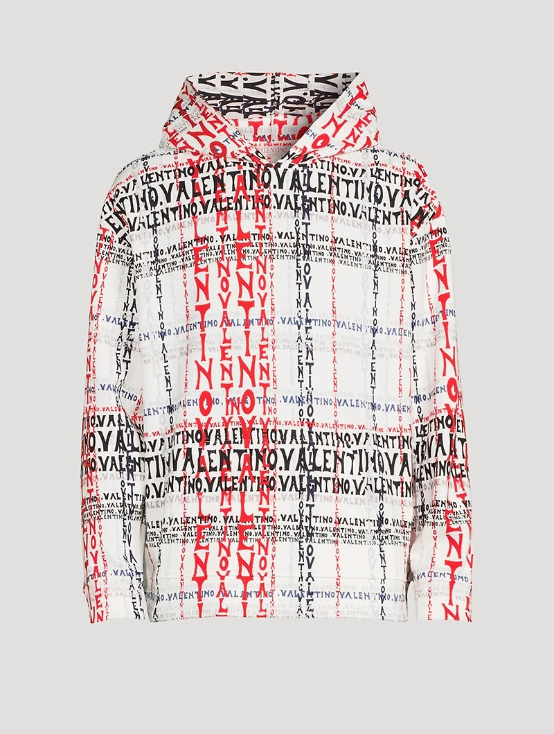 Cotton Hoodie Archive Manifesto Crossword Print
