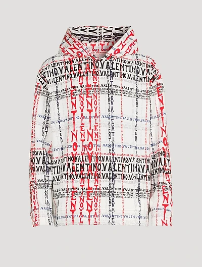 Cotton Hoodie Archive Manifesto Crossword Print