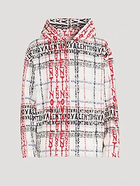 Cotton Hoodie Archive Manifesto Crossword Print