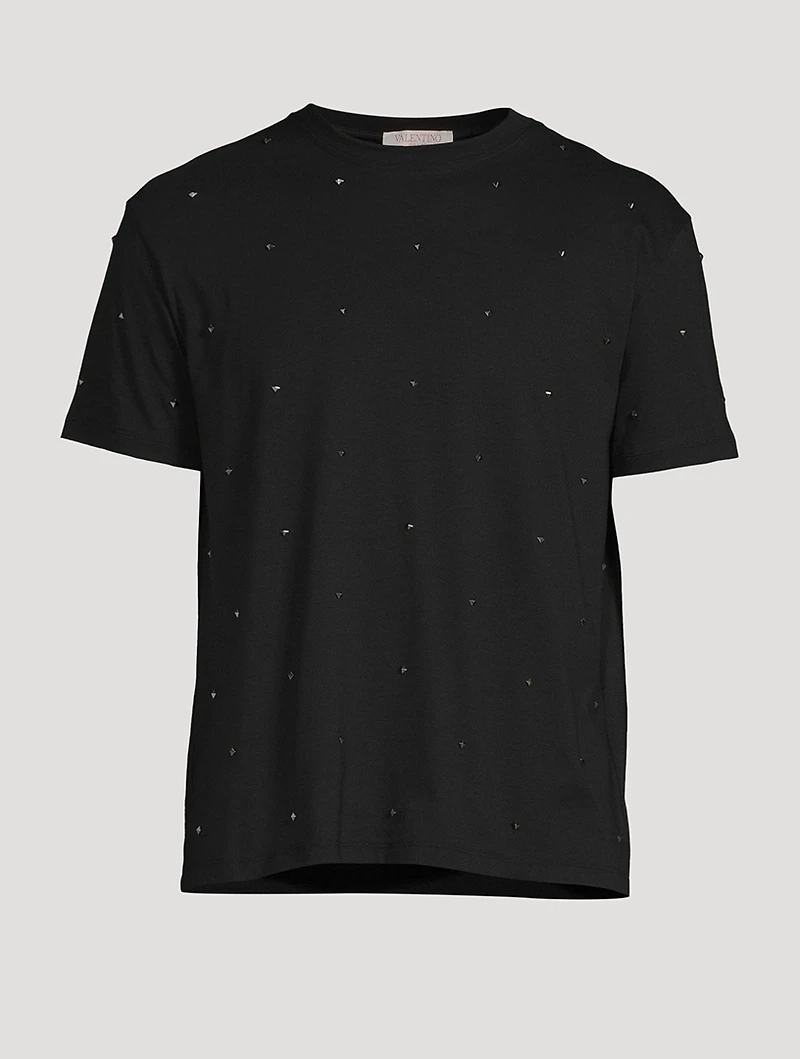 Rockstud Spike Cotton T-Shirt