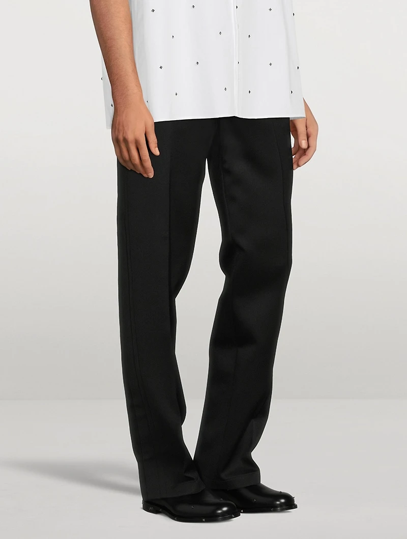 Wool-Blend Sport Pants