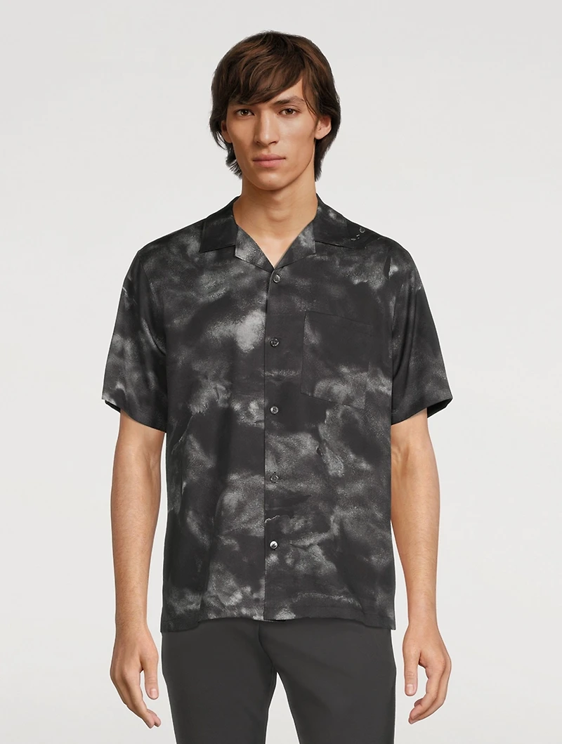 Noll Short-Sleeve Shirt Cloud Print