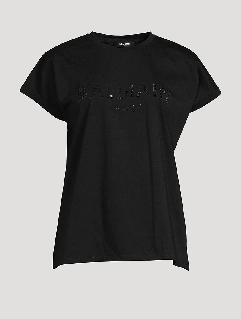 Cotton Strass Logo T-Shirt