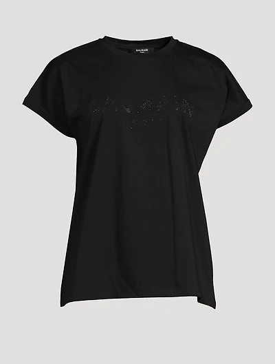 Cotton Strass Logo T-Shirt