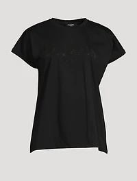 Cotton Strass Logo T-Shirt