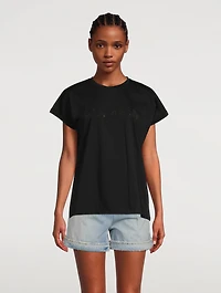 Cotton Strass Logo T-Shirt