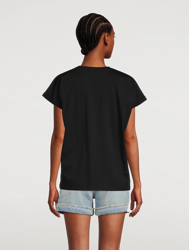 Cotton Strass Logo T-Shirt