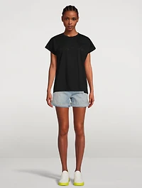 Cotton Strass Logo T-Shirt