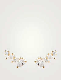 Abigail 18K Gold Vermeil Marquise Stud Earrings