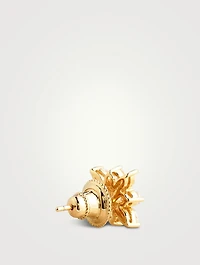 Snowflower 18K Gold Vermeil Stud Earrings