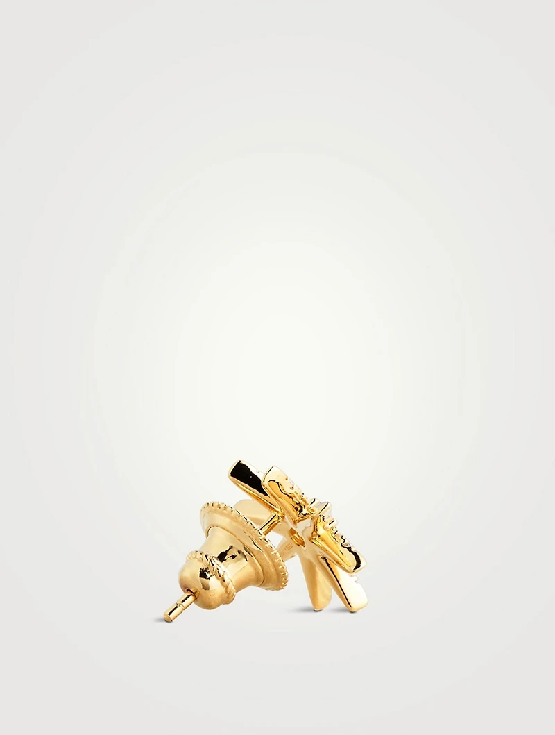 Vega 18K Gold Vermeil Stud Earrings