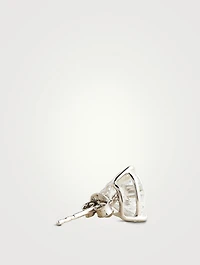 Camden 9K White Gold Heart Stud Earrings
