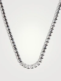 Cassidy 9K White Gold Line Necklace