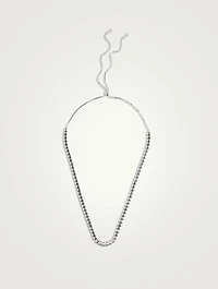 Cassidy 9K White Gold Line Necklace