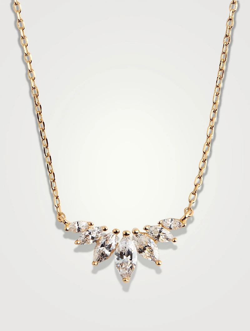 Tulia 18K Gold Vermeil Marquise Necklace