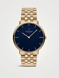 Native Stainless Steel 5-Link Bracelet Strap Watch