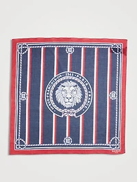 Monogram Lion Crest Scarf