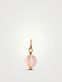 Crystal Pink Dot Charm