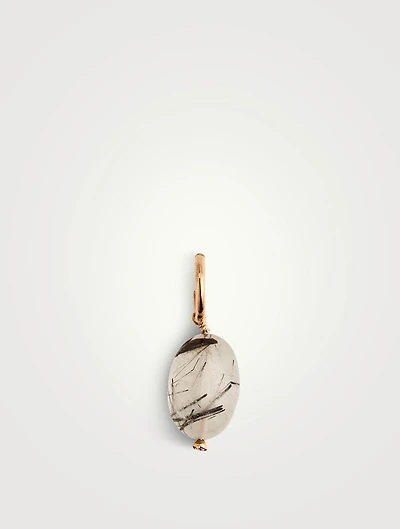 Quartz Tourmaline Charm