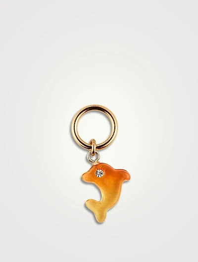 Vintage Plastic Dolphin Charm
