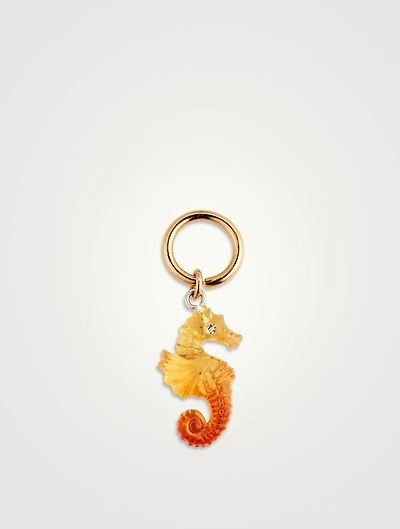 Vintage Plastic Seahorse Charm