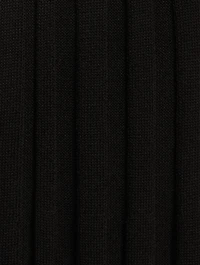Pleated Knit Maxi Skirt