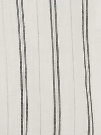 Belted Shirt In Pinstripe Print