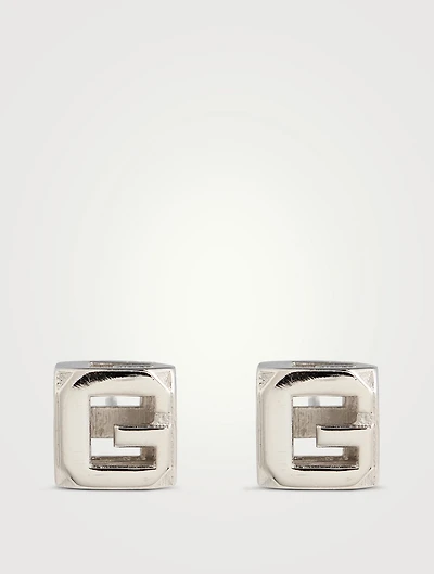 G Cube Stud Earrings