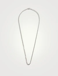 Anker Rhodium-Plated Sterling Silver Chain Necklace