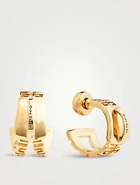 G Zip Golden Hoop Earrings