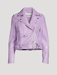 Esmeralda Faux Leather Biker Jacket