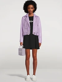 Esmeralda Faux Leather Biker Jacket