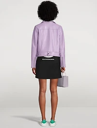 Esmeralda Faux Leather Biker Jacket